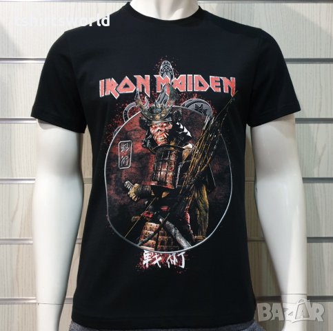 Нова мъжка тениска на музикалната група IRON MAIDEN - Senjutsu Samurai Eddie Snake Death
