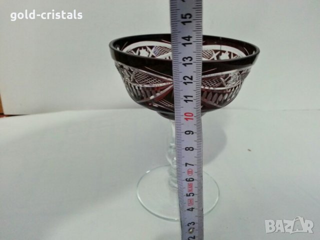 кристална чаша свещник , снимка 2 - Вази - 26952920