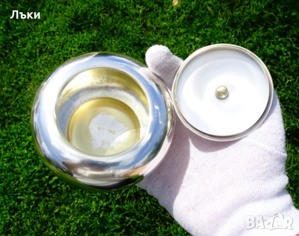 Посребрена кана,каничка и захарница,маркировка. , снимка 11 - Антикварни и старинни предмети - 33338306