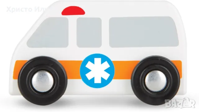 Детско килимче Melissa and Doug с дървени превозни средства, снимка 4 - Други - 49986499