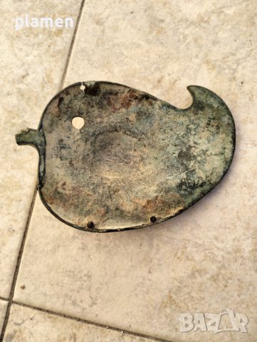 Стара бронзова пафта, снимка 4 - Антикварни и старинни предмети - 43603545