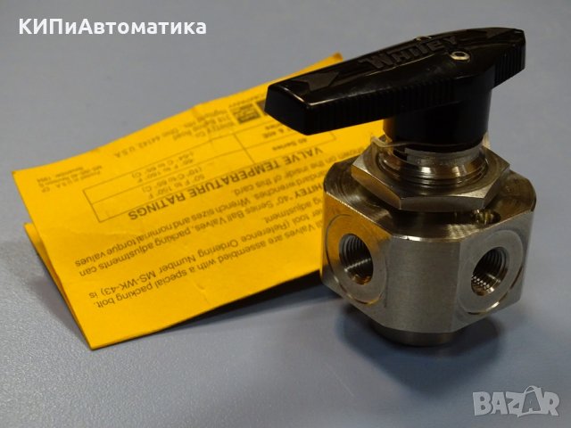 кран 5-пътен прецизен Whitey SS-43ZF2 5-way ball valve 172 Bar 1/8, снимка 11 - Резервни части за машини - 35294854