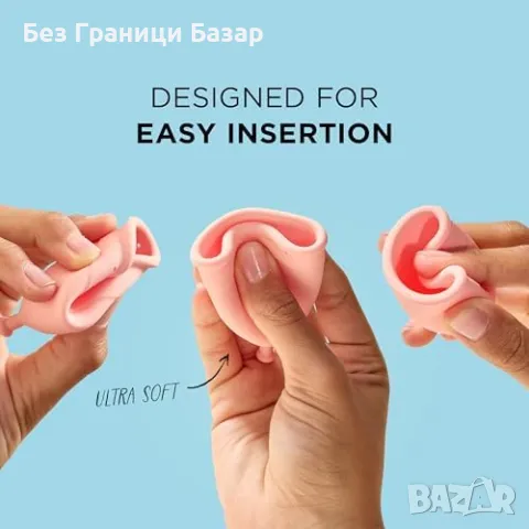 Нова Mooncup A менструална чашка – ултра мека, лесна за поставяне жени, снимка 5 - Други - 49548452