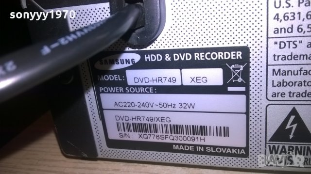 SAMSUNG DVD-HR749 XEG HDD&DVD RECORDER-ВНОС ФРАНЦИЯ, снимка 18 - Плейъри, домашно кино, прожектори - 27449986