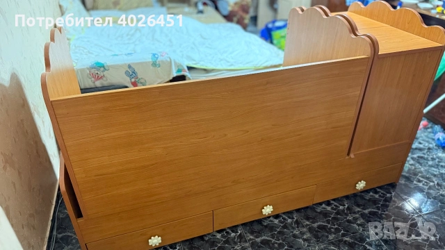 Трансформиращо се Бебешко Легло-Люлка, снимка 3 - Бебешки легла и матраци - 53374983