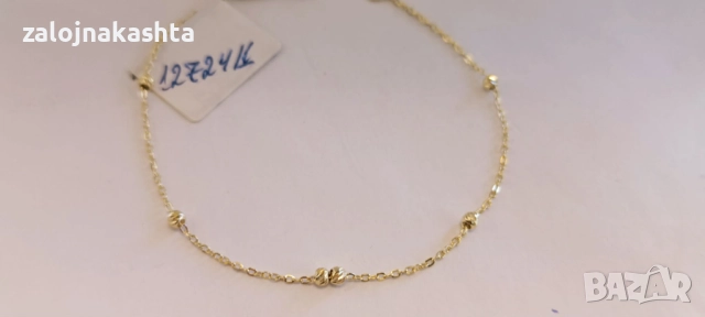 Нова-Златна гривна-0,85гр/14кр, снимка 7 - Гривни - 52735287