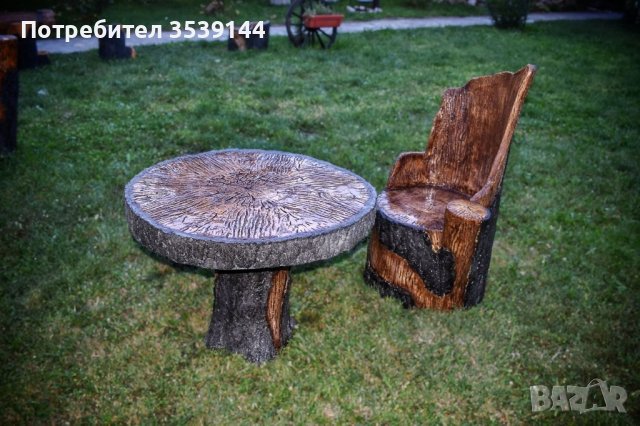 Градински маси от щампован бетон имитиращи дърво, снимка 14 - Градински мебели, декорация  - 38585389
