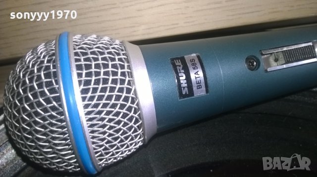 SHURE BETA SM 58S-PROFESSIONAL VOCALE MICROPHONE-ВНОС ХОЛАНДИЯ, снимка 2 - Микрофони - 27879674