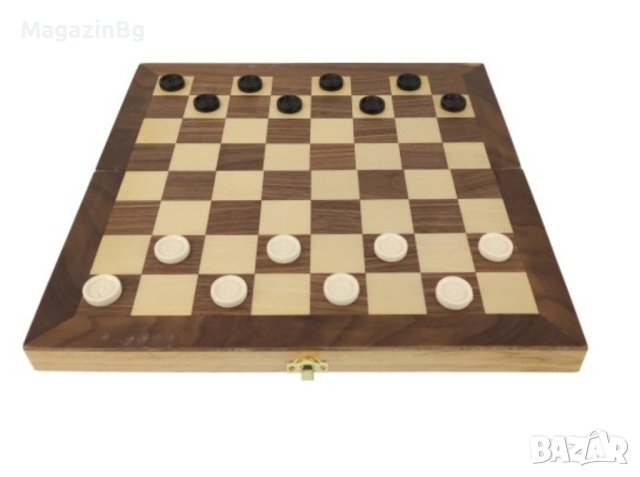 Шах и табла, Дървен, 35 см, Фигури 3 - 7 см, снимка 4 - Други спортове - 43342930