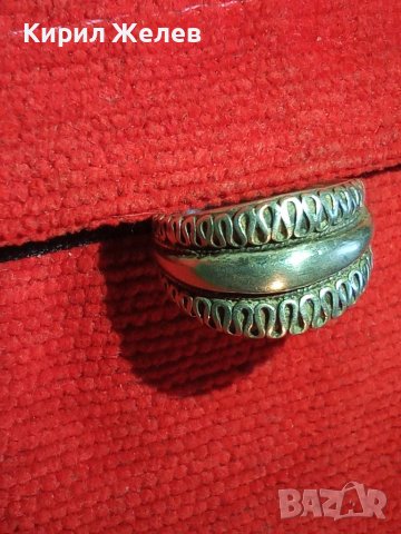 КРАСИВО ОРНАМЕНТИРАН СРЕБЪРЕН ПРЪСТЕН СРЕБРО 925 РЪЧНА МАЙСТОРСКА ИЗРАБОТКА 41891, снимка 2 - Пръстени - 44663726