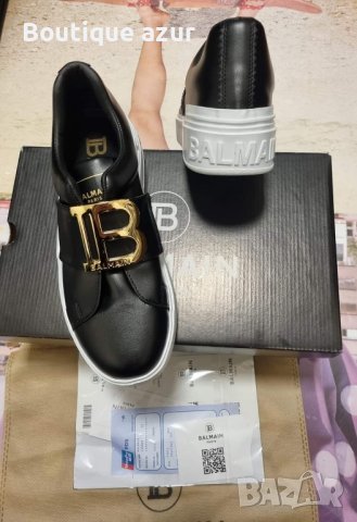 комплект чанта и обувки със сертификат и кутия на balmain paris, снимка 2 - Чанти - 44116988