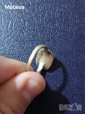 Стар бронзов пръстен, снимка 4 - Антикварни и старинни предмети - 52470399