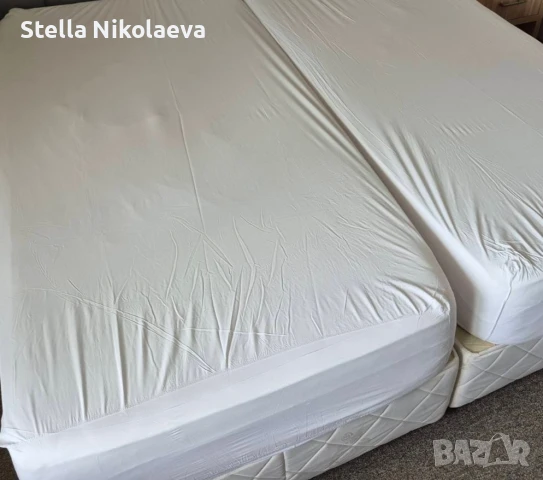 Чаршафи с ластик 150/200 и 200/200, торби 150/200 памук нови, снимка 1