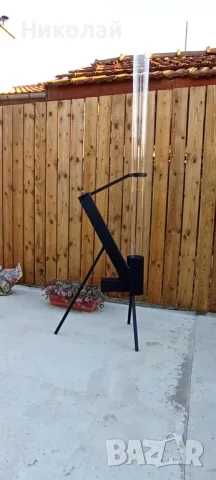 Ракетна печка на пелети с открит огън в стъклена тръба за отопление осветление и декорация градина, снимка 3 - Отоплителни печки - 47720025