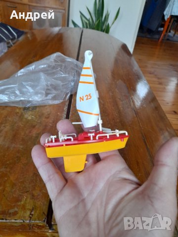 Стара играчка лодка,катер #8, снимка 2 - Други ценни предмети - 43340549