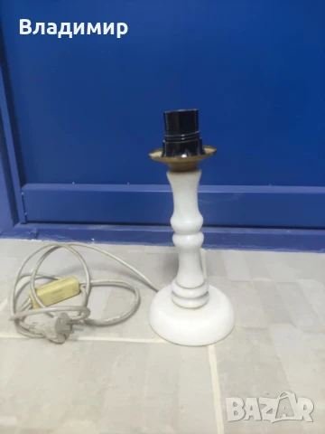 Мраморни ретро  лампи, снимка 6 - Настолни лампи - 48800167