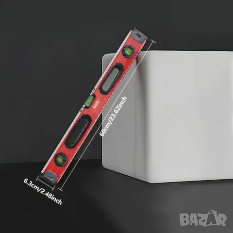 Професионална Нивелация Toplevel 60 см + ПОДАРЪК Ролетка 10 м с Лазерни Цифри, снимка 1