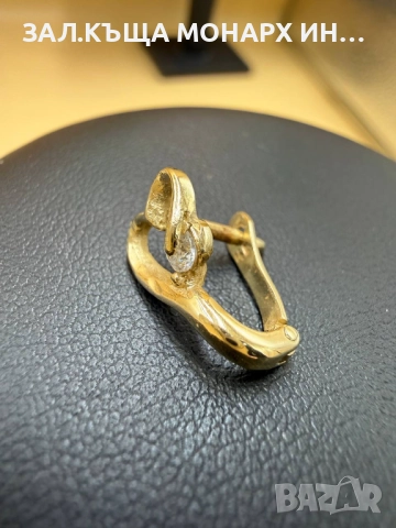 Златна обеца/обецата е само една, снимка 5 - Обеци - 51991998