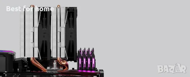 upHere ARGB високоефективен въздушен охладител на процесора, снимка 9 - Други - 49231429