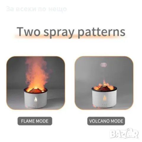 REUP Овлажнител за въздух Дифузор Етерично масло от вулканичен пламък 12W 300ML JV19, снимка 4 - Овлажнители и пречистватели за въздух - 48390042