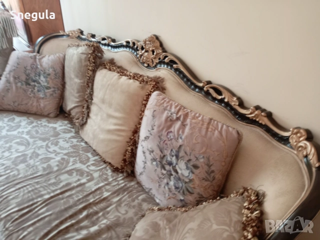 Тройка Диван в стил барок, снимка 3 - Дивани и мека мебел - 53004673
