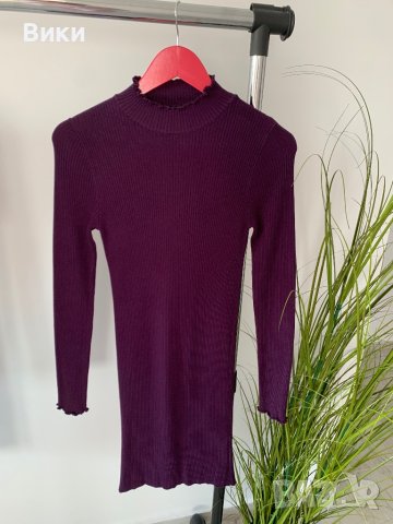 Нова рокля, материя от плетиво, снимка 5 - Рокли - 43295417