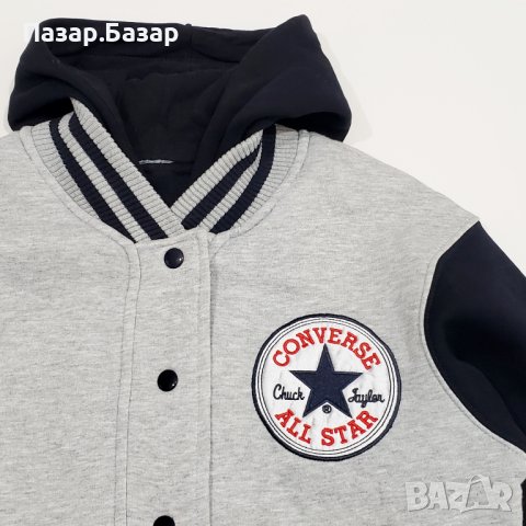 CONVERSE Hoodie Яке Ватиранo Худи Суичър Качулка XS-S, снимка 2 - Якета - 43186611