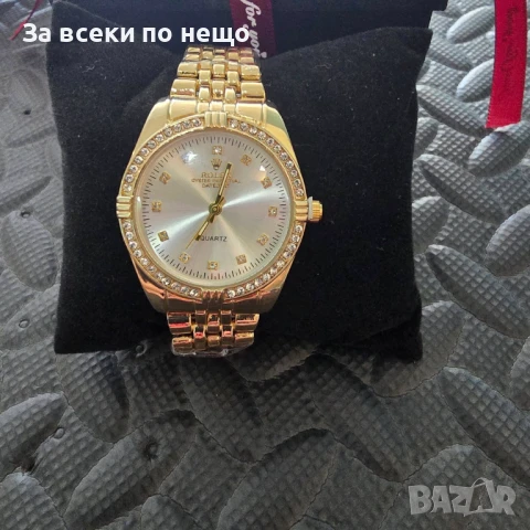 Rolex Златист Часовник С Кварцов Механизъм Код VL-147