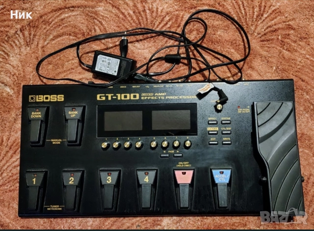 Процесор за китара Boss Gt 100 v 2, снимка 2 - Китари - 52770867