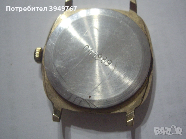 Позлатен часовник., снимка 2 - Мъжки - 52631724