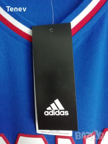 France FFBB Adidas нов оригинален баскетболен потник Франция национален отбор размер 2XL, снимка 7 - Спортни дрехи, екипи - 49048746