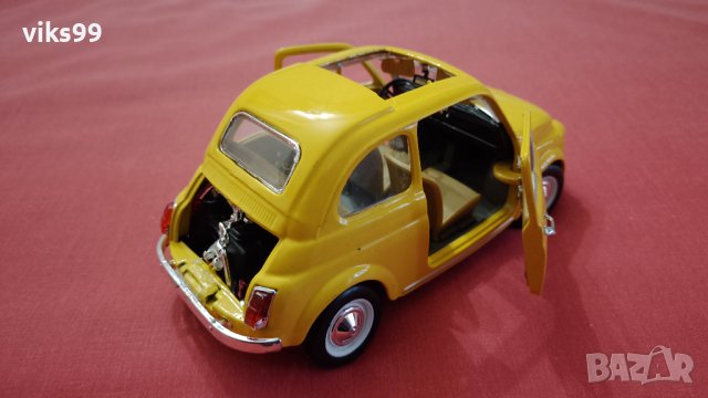 Bburago Fiat 500 (1965) - Мащаб 1:21, снимка 5 - Колекции - 43084426