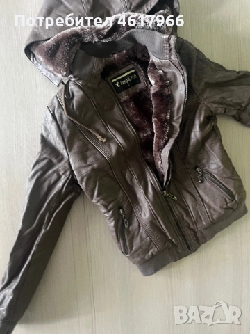 Кожено яке, снимка 4 - Якета - 52023600
