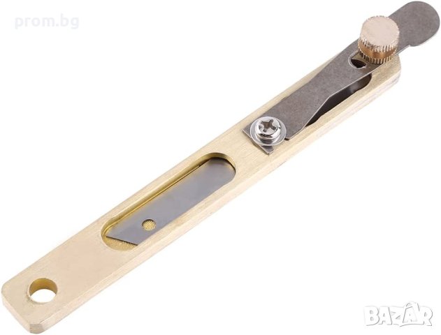 макетен нож с дистанционер за кожа, кожарски, сарашки, резец, снимка 3 - Други инструменти - 29462785