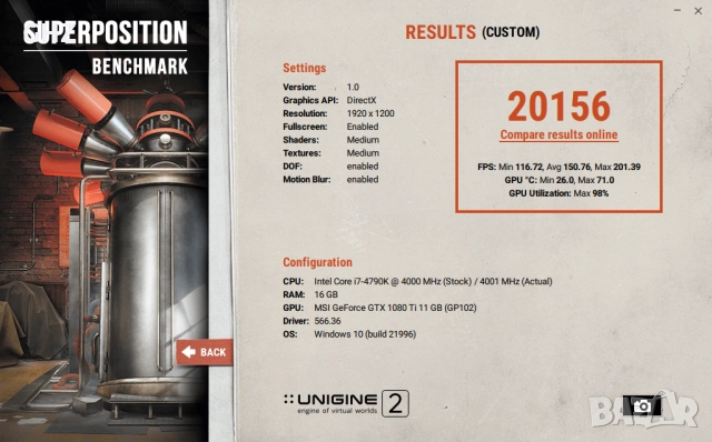 MSI GeForce GTX 1080 Ti Gaming / 11GB / 1683 MHz / Видео карта, снимка 4 - Видеокарти - 52666672