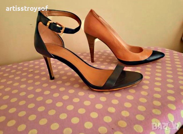 Токчета естествена кожа Musete и Banana Republic, размер 38