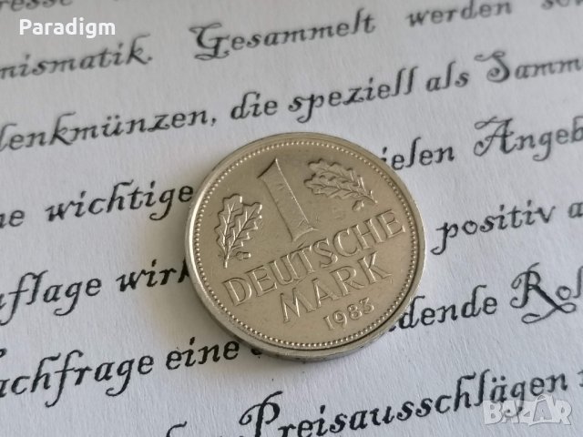 Монета - Германия - 1 марка | 1983г.; серия D, снимка 1 - Нумизматика и бонистика - 32325744