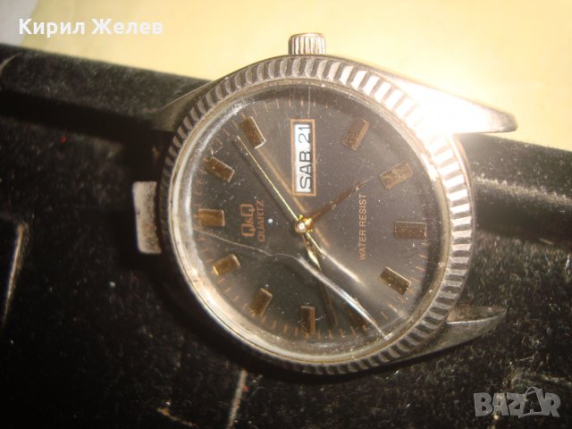 Q&Q QUARTZ ОРИГИНАЛЕН МАРКОВ ЯПОНСКИ КВАРЦОВ ЧАСОВНИК КЮ и КЮ 19676, снимка 5 - Мъжки - 32785785