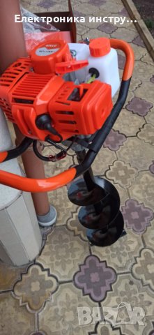 Немски бензинов моторен свредел Adeytos 52 к.с.  с двутактово охлаждане, снимка 5 - Градинска техника - 43194872