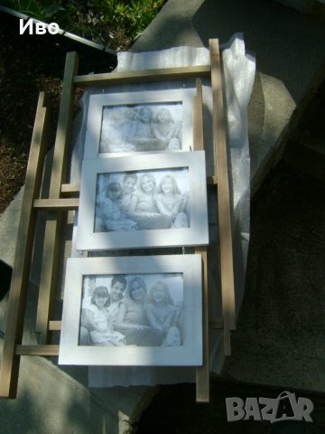 Дървена декорация с 4бр снимки - чисто нова, снимка 3 - Други стоки за дома - 28493445