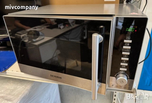 Микровълнова фурна Severin MW 9722,Грил и Конвекция, 800W-1350W, 20 L, Инокс