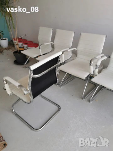 5 броя посетителски офис столове , снимка 9 - Столове - 50623640