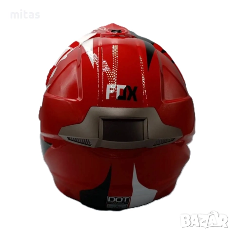 Кросова каска FOX, Full Face, DOT, Размер:XL - Вело, Мото, Скутер, АТВ, снимка 10 - Части за велосипеди - 52381970