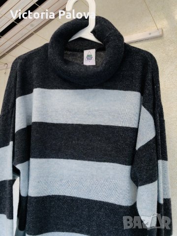 🇩🇪 Тънко вълнено модерно поло, снимка 5 - Блузи с дълъг ръкав и пуловери - 26791869