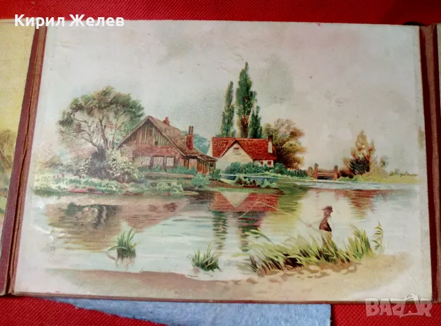 Стар ХУДОЖЕСТВЕН АЛБУМ ДИПЛЯНКА с МНОГО ЦВЕТНИ РЕПРОДУКЦИИ ЛИТОГРАФИИ на КЛАСИЧЕСКИ КАРТИНИ 47608, снимка 16 - Картини - 47920359