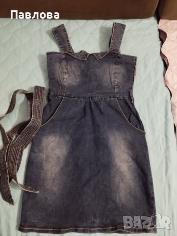 Нова дънкова рокля XS, S, снимка 5 - Сукмани - 39894828