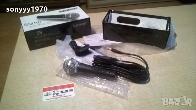 shure sm58 комплект микрофон-внос швеицария, снимка 2 - Микрофони - 28145702