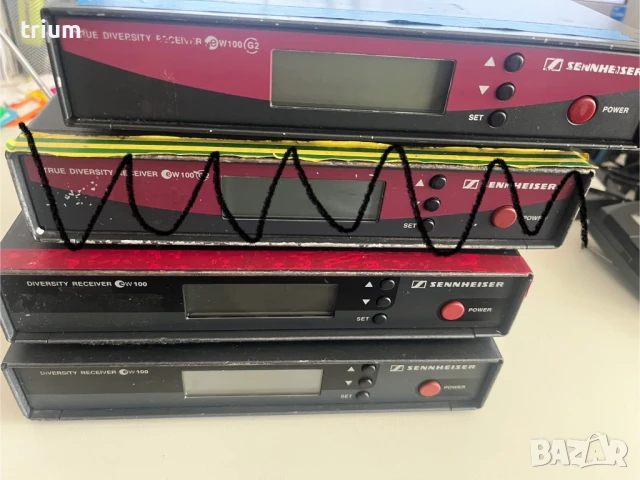 Безжични микрофони Sennheiser комплект дръжка, хедсет, снимка 4 - Друга електроника - 50498795