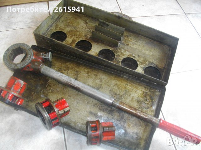 Virax-Винтонарезка-3 Глави-Френска-Професионална-Виракс 1/2 цол-1 цол-1 1/4 цол, снимка 2 - Други инструменти - 33027465