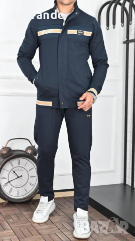 Мъжки спортен екип BOSS  Материя 100% памук, снимка 4 - Спортни дрехи, екипи - 51324816